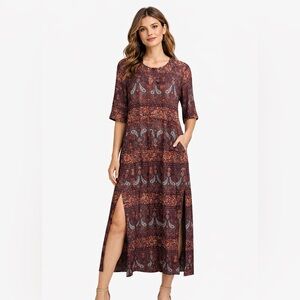 Romeo & Juliet Couture Paisley Maxi Tunic